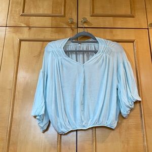 Gently worn Free People Small turquoise top☘️☘️
